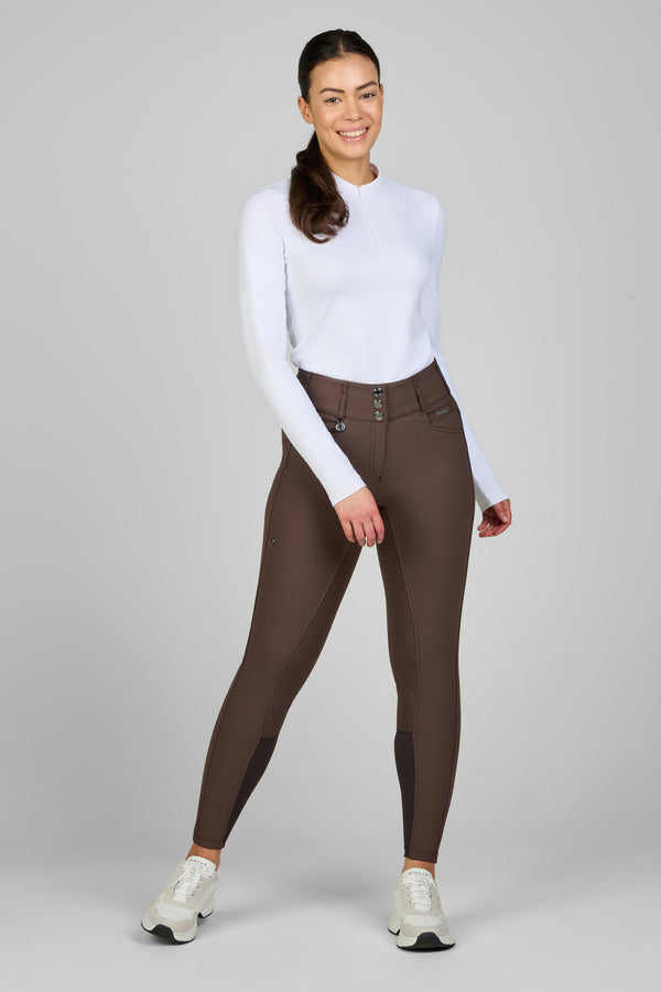 Pantalon d'équitation Candela grip Truffel