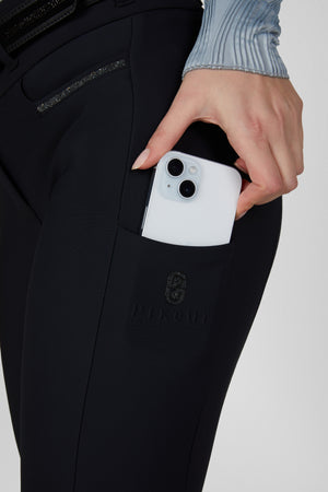 Pikeur LINNETT SO GripTec pantalon d'équitation, coloris nightblue, porté, détail