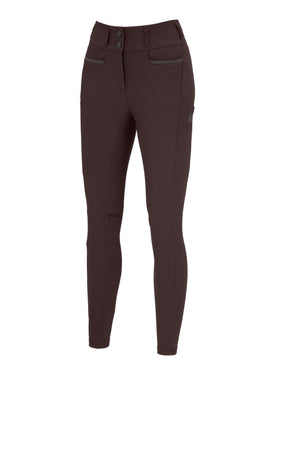 Pikeur LINNETT SO GripTec pantalon d'équitation, coloris chocolate brown, vue de face
