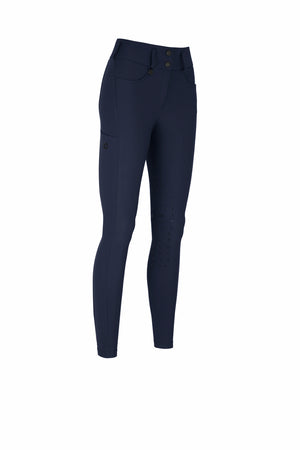 Culotte d'équitation Pikeur Amia SD KN Mid-Waist Nightblue - vue de face