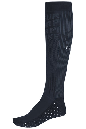 Pikeur ZONE KNEE SOCKS chaussettes d'équitation, coloris navy blue, vue de face