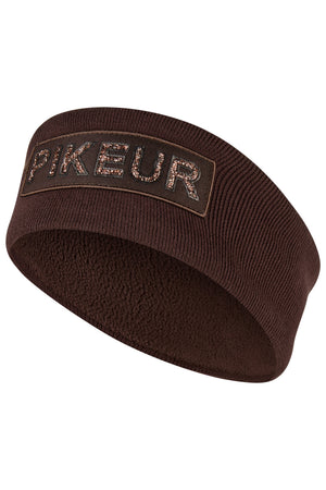 Pikeur COTTON HEADBAND bandeau, coloris chocolate brown, vue de face