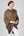 Pikeur CAPE cape imperméable, coloris mocha cream, porté vue de face