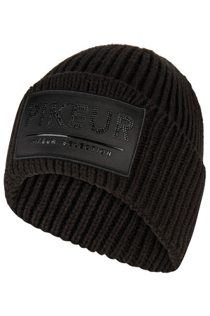 Pikeur BEANIE bonnet, coloris noir, vue de face