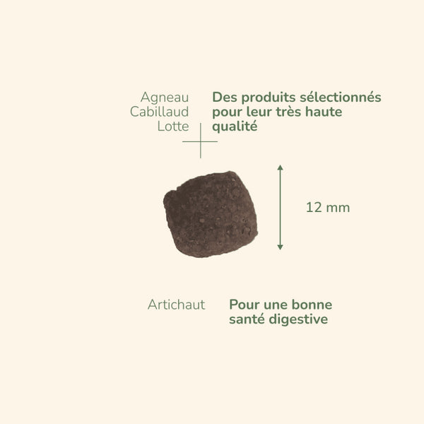 Croquettes PURE LIFE sans céréales pour CHIEN Digestion SENSIBLE Saveur AGNEAU