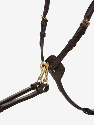Collier de chasse LeMieux havane détail des boucles laiton
