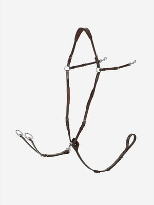 Collier de chasse LeMieux marron et argent