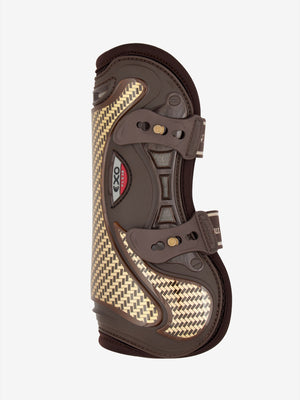 Guêtres de tendon LeMieux Exo-Flex marron et or