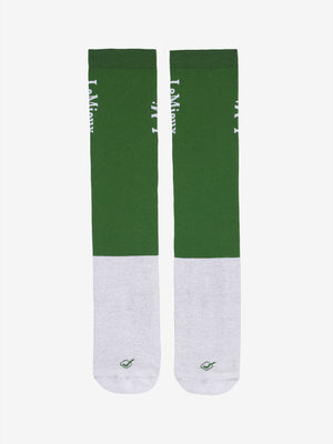 Chaussettes de concours LeMieux vert chasse vue du motif