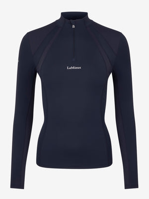 Sous-pull Mia Mesh LeMieux bleu marine vue de face