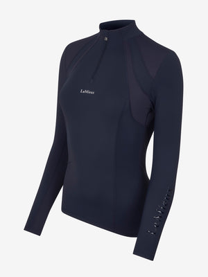 Sous-pull Mia Mesh LeMieux bleu marine vue de dos
