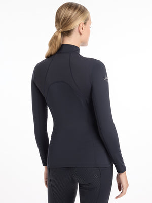 Sous-pull Mia Mesh LeMieux bleu marine détail des manches