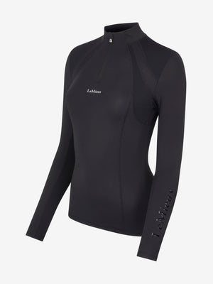 Sous-pull Mia Mesh LeMieux noir vue de dos