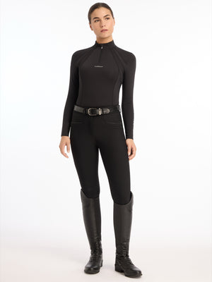 Sous-pull Mia Mesh LeMieux noir détail des manches