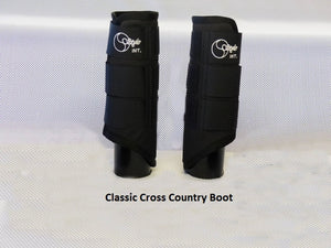 Guêtres de cross Style INT. postérieures noires | Sellerie Bucéphale
