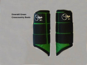 Guêtres de cross Style couleur postérieures Emerald Green | Sellerie Bucéphale