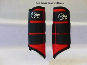 Guêtres de cross Style couleur antérieures Rouge | Sellerie Bucéphale
