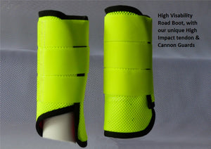 Guêtres haute visibilité Style INT. postérieures jaune fluo | Sellerie Bucéphale