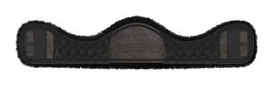 Sangle courte Mattès asymétrique sur mesure, tissu et mouton noir — aperçu configurateur