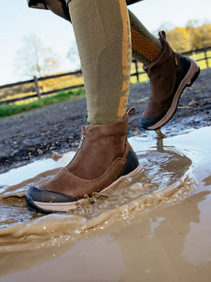 Boots zippées Trex LeMieux marron portées