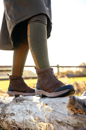 Boots zippées Trex LeMieux marron portées