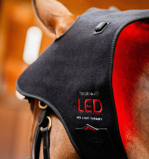Bonnet de Luminothérapie LED Rouge Horseware® Poll Cap