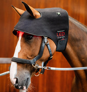 Bonnet de Luminothérapie LED Rouge Horseware® Poll Cap