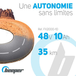 Trottinette elétrica todo-o-terreno Beeper TRAIL • 500W 48V