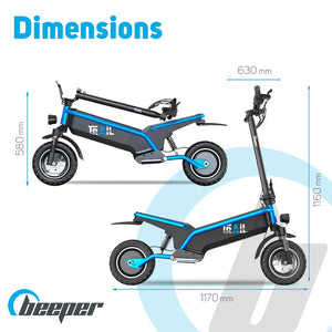 Trottinette elétrica todo-o-terreno Beeper TRAIL • 500W 48V
