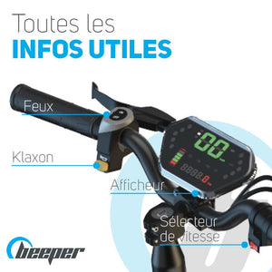 Trottinette elétrica todo-o-terreno Beeper TRAIL • 500W 48V