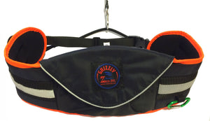 Ceinture de musher GRIZZLY Zero DC – black+neon orange
