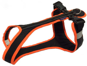 Harnais SHORT Zero DC – black+neon orange