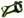 Harnais SHORT Zero DC – black+neon green
