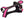 Harnais SHORT Zero DC – pink+black