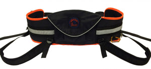 Baudrier de ski-joëring GRIZZLY Zero DC – black+neon orange