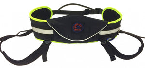 Baudrier de ski-joëring GRIZZLY Zero DC – black+neon green