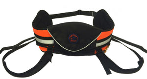 Baudrier de ski-joëring GRIZZLY Zero DC – neon orange+black