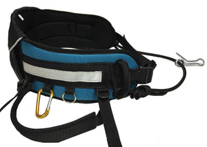 Baudrier GRIZZLY avec crochet finlandais Zero DC – petrol blue+black