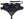 Baudrier de canicross SPEEDY Zero DC – purple+black