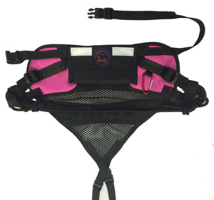Baudrier de canicross SPEEDY Zero DC – pink+black