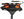 Baudrier de canicross SPEEDY Zero DC – neon orange+black