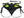 Baudrier de canicross SPEEDY Zero DC – neon green+black
