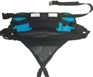 Baudrier de canicross SPEEDY Zero DC – turquoise+black