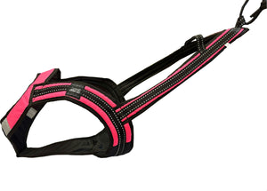 Harnais de traction FASTER Zero DC – neon pink-black