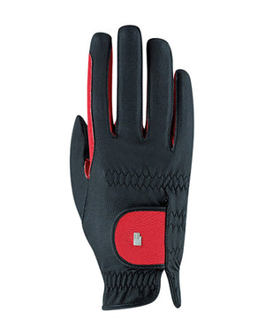 Roeckl – Gants Malta bicolores Noir/rouge | Sellerie Bucéphale