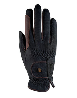 Roeckl – Gants Malta bicolores Noir/mocha | Sellerie Bucéphale