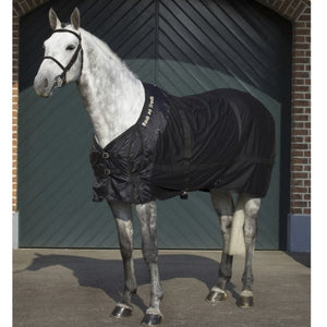 Back on Track – Chemise filet Noir sur cheval gris | Sellerie Bucéphale