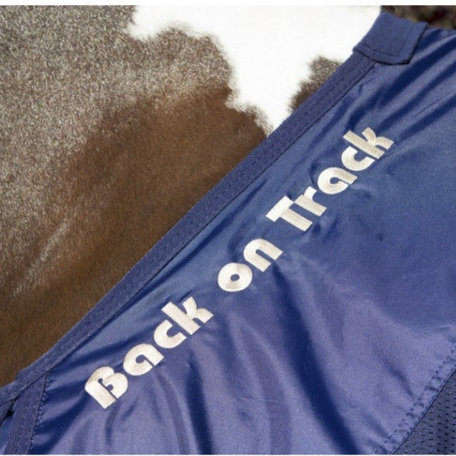 Back on Track – Chemise filet Bleu détail | Sellerie Bucéphale