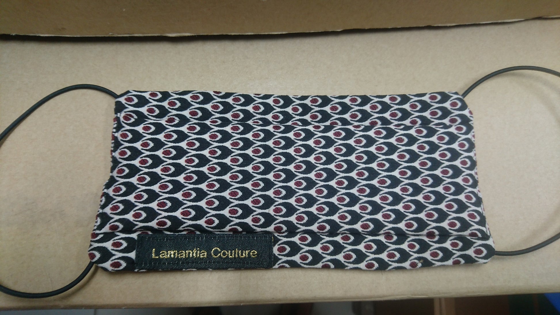 Lamantia Couture – Masque en tissu Tweed   | Sellerie Bucéphale