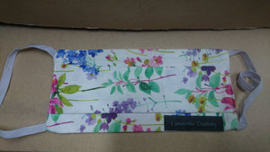 Lamantia Couture – Masque en tissu Fleurs orange   | Sellerie Bucéphale